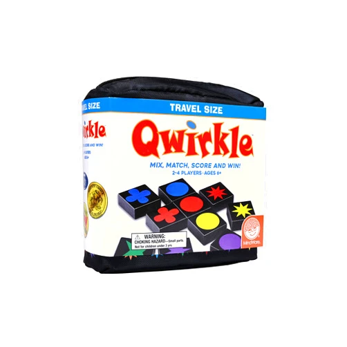 Mindware | Qwirkle: Travel (New) | Board Game | Ages 6+ | 2-4 Players | 45 Minutes Playing Time