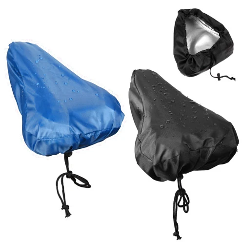 Shappy 2 Pieces Waterproof Bike Seat Rain Cover with Drawstring Seat Cover Mountain Bike Seat Cover Bicycle Seat Cover Rain Dust Protective Cushion Saddle Cover Navy Bike Rain Cover Accessories for Men Women