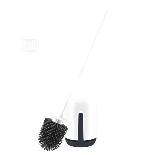 KOOHORO Toilet Brush Holder,Bathroom Deep Cleaning Toilet Cleaner Silicone Scrubber Suitable for Dead Corner Clean&Hidden Rv Toilet Srubber with Ventilation Brush Holder.