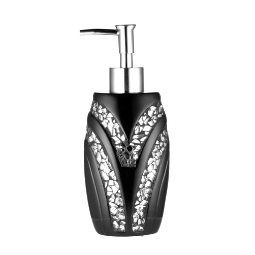 Popular Bath Sinatra Black Soap Dispenser/Lotion Pump Classic Luxury Lotion Pump Contemporary Decor Black color for bathroom with this Unique Design Stylish Decor Bling Mosaic