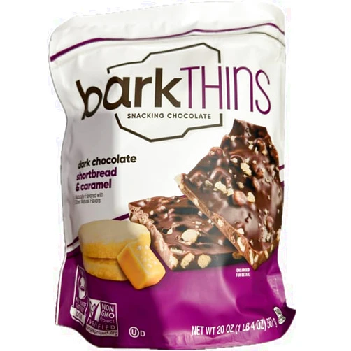 Generic Bark-Thins Dark Chocolate & Shortbread Caramel Snacking Chocolate, 20 oz