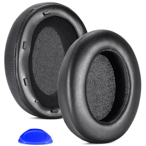 Defean WH XB910N Earpads Cushions Replacement Compatible with Sony WH-XB910 XB910N Extra Bass Noise Cancelling Headphones,(NO fit WH-H910N Model) Ear Pads with Softer Protein Leather (Black)