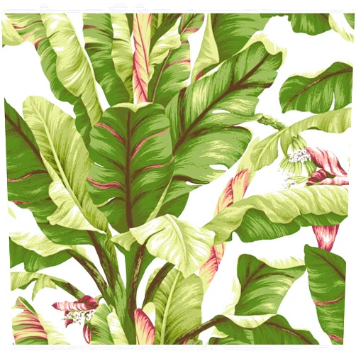 York Wallcoverings Tropics Banana Leaf Removable Wallpaper, White, Light Yellow Dark Green, Brown