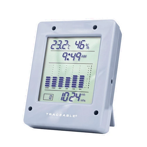 Digi-Sense Traceable Calibrated Digital Barometer, 7.25 - 14.94 PSI, 0.1 Hg Resolution, Accuracy of 0.12