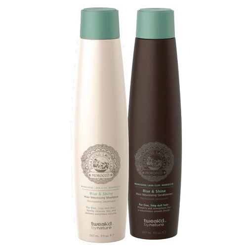 Tweak'd by Nature Tweak’d by Nature - Rise & Shine Hair Volumizing Shampoo and Conditioner Set, for Fine Hair, Cleanses and Moisturizes for Soft, Tangle-Free Finish, Cruelty Free (2 x 9 ounces)