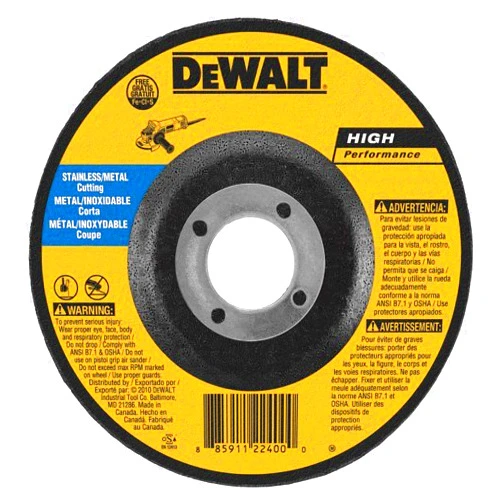 DeWalt DW8427S Cfree Thin Cutoff Wheel, 7-Inch x.045 x 7/8-Inch