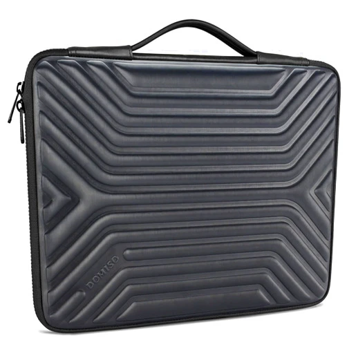 DOMISO 17 Inch Shockproof Waterproof Laptop Sleeve with Handle Lightweight Soft EVA Tablet Protective Case Bag for 17-17.3