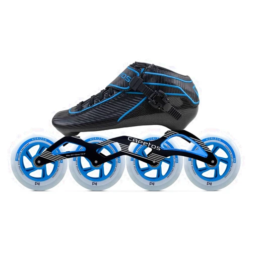 Capetos Professional Carbon Fiber Inline Speed Skating Boot, Lightweight Stiff Racing Boot for Competitive Inline Skaters