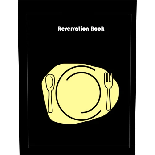 Maria Bush Reservation Book: for Restaurant , Diary Guest Booking Diary ,Hostess Table Log Journal with Black Leather Cover Paperback