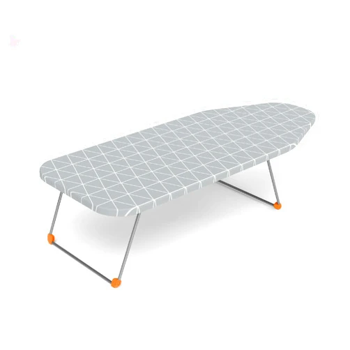 Happhom Tabletop Ironing Board with Folding Legs, Small Ironing Board with Thick Cotton Cover, Portable Mini Iron Board for Sewing, Craft Room, Household, Dorm, Table Top, 12x30