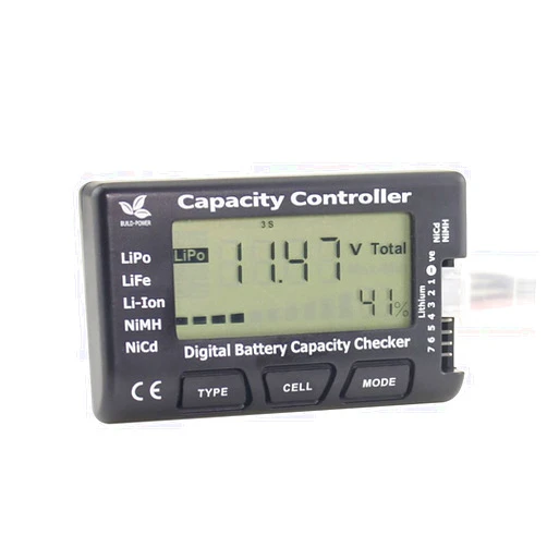 SoloGood RC Cellmeter 7 Digital Battery Capacity Checker Lipo Battery Tester RC Battery Voltage Tester for LiPo/Li-ion/Nicd/NiMH Cell Meter Battery Checker Tester