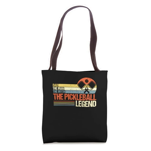 Vintage Pickleball Dad Man The Myth The Legend Tote Bag