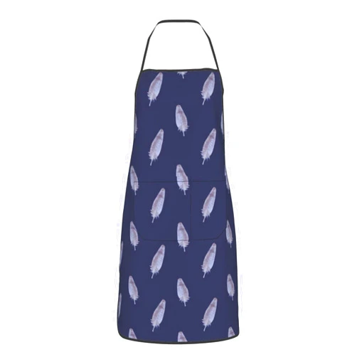 Woyaba feather apron,cooking aprons for men women,kitchen apron chef apron adjustable garden aprons with 2 pockets