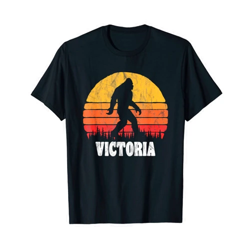 Vintage 80s Bigfoot Home Pride Gear Victoria Vintage Eighties Bigoot Retro Sunset T-Shirt