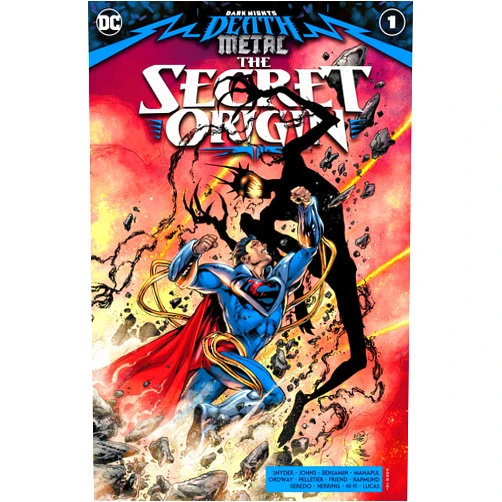 By Scott Snyder (Author), Geoff Johns (Author), Ivan Reis (Cover Art), Joe Prado (Cover Art), Alex Sinclair (Cover Art), Paul Pelletier (Penciller), Ryan Benjamin (Penciller), Jerry Ordway (Penciller, Inker), Francis Manapul (Penciller, Inker), Norm Rapmund (Inker), Richard Friend (Inker), Rain Beredo (Colorist), Ian Herring (Colorist), Hi-Fi (Colorist), Adriano Lucas (Colorist) & 10 more Format: Kindle Edition Dark Nights: Death Metal The Secret Origin (2020-) #1 (Dark Nights: Death Metal (2020-))