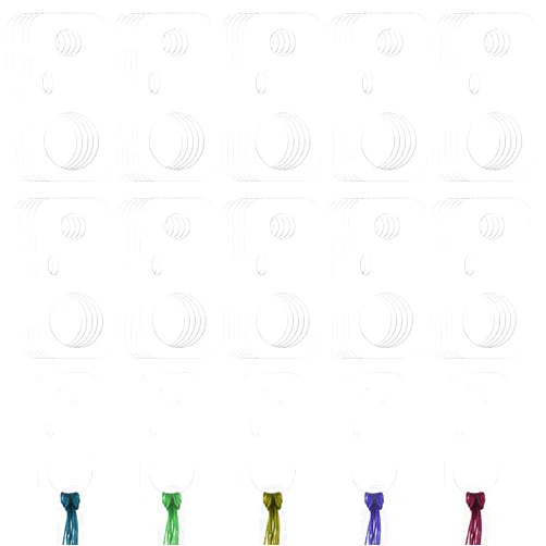 FdcZeyxior 50 PCS Acrylic Embroidery Floss Drop, Clear Embroidery Thread Organizer Sewing Threads Winding Thread Bobbins Rectangle Cross Stitch Threads Bobbin Slim Floss Bobbin for Sewing Storage DIY Crafts