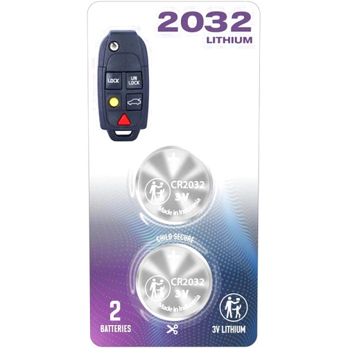 RemoteOverstock (2 Pack) Remote Key Fob Battery OEM (Bundle W. Tool) CR2032 2032 fits case Shell Cover Light led fits Faraday Pouch for Volvo C30 C70 S60 S80 XC70 XC90 Flip Key Accessories (FCC ID: LQNP2T-APU)