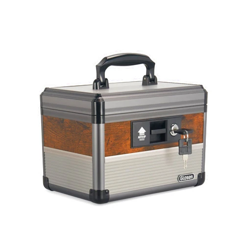 Glosen Medicine Lock Box,locking medicine box, Security Lock Boxes size small 10.24×7.48×7.68 inch，lock box, First Aid Key Safe Box,Lock Box for Medication