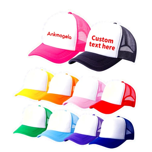 Ankmogela 10 Pack of Blank Trucker Hat Bulk Men and Women Mesh Hat Bulk Hot Stamping DIY Graffiti Hat Baseball Cap