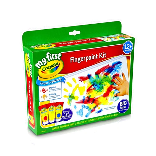 Crayola My First Fingerpaint Kit, Washable Paint, Gifts, Ages 1, 2, 3, 4, 5