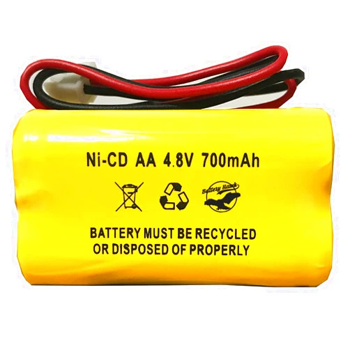 Battery Hawk Lite BL93NC484 BL93NC485 BAA-48R DAA700MAH Emergi-Lite BL93NC487 4.8V4-TD-800AA-HP 4.8V 700MAH NiCad Battery Replacement Exit Sign Emergency Light NiCd 4.8v 500mah 800mah 1100MAH