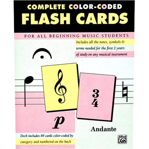 Alfred Music Complete Color Coded Flash Cards for All Beginning Music Students