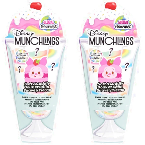 Just Play Disney Munchlings Single Serve Scented Collectible Plush 2-Pack, 4.5 inch Collectible Plush Toy for Teens, Girls, Boys, Kids, Ages 0 and Up, Kids Toys for Ages 0+ by Just Play