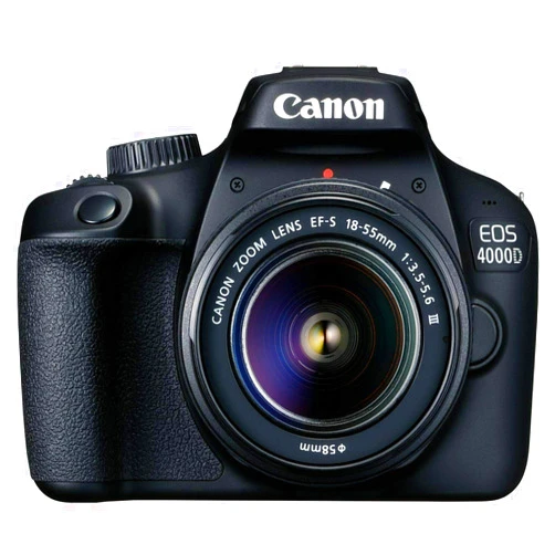 Canon EOS 4000D Kit + EF-S 18-55 DC III, 3011C003 (DC III) (International Model) (Renewed)