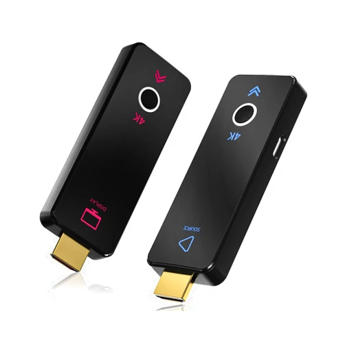 GeoHN.G Wireless HDMI Transmitter and Receiver 328FT/100M, 5G Plug & Play Portable Wireless HDMI Extender Kit for 4K@30Hz Input 1080P Output, for Streaming Video and Audio to Monitor from Laptop/TV Box/PC