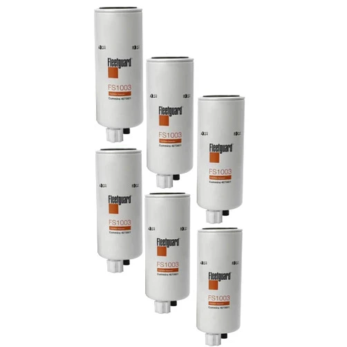 Fleetguard FS1003 Fleetguard Fuel/Water Sep Spin-On (Pack of 6)