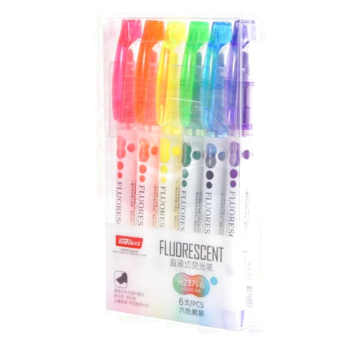 Generic 6pcs Tenfon Highlighter Pen Marker pen 6 colors s2371