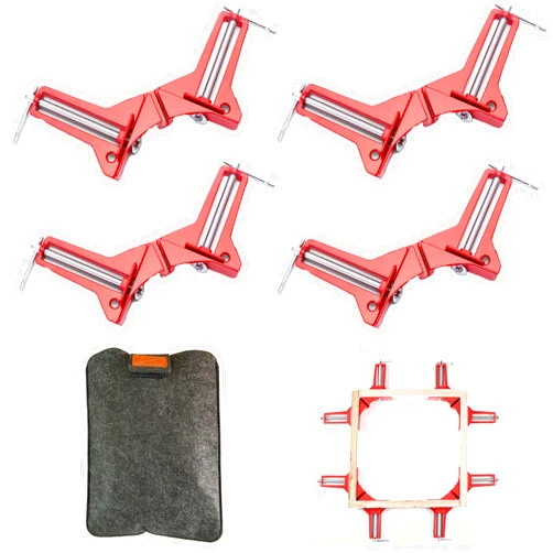 CILEONBE Right Angle Clamp, 90 Degrees Corner Clamp, Picture Frame Holder, Glass Holder, DIY Woodworking Hand Tools