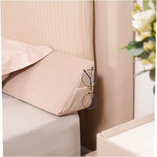 Aurako Queen Size Bed Wedge Pillow Headboard Pillow Mattress Wedge Bed Gap Filler Triangle Memory Foam Wedges Body Positioners for Sleeping Body Lumbar Backrest Reading Bolster Pillow
