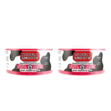 Udderly Smooth Extra Care 10 Hand/Body Deep Moisturizing Cream with 10% Urea, Unscented, 8 Ounce (Pack of 2)