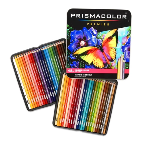 Prismacolor Premier Colored Pencils, Soft Core, Assorted Colors, 48 Count - Durable, Vibrant, Ultra-Smooth, Adult Coloring, Drawing, Sketching, Arts & Crafts