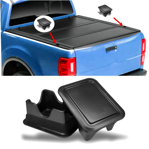 Hirificing 2PCS Truck Stake Pocket Covers, Truck Bed Accessories for Dodge Ram 1500 Bed Rail Caps, Truck Bed Hole Plugs Dustproof Protecting Rear Truck Holes Covers for Dodge 2019-2023 1500 2500 3500