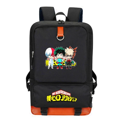 Homruis Anime My Academia Backpack Pringting Hero Backpack Travel Backpack for Men Women