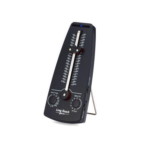 Long Beach Music Store Digital Metronome + Pitch Generator + Rhythm & Beats for Musicians, Piano, Violin, Guitar