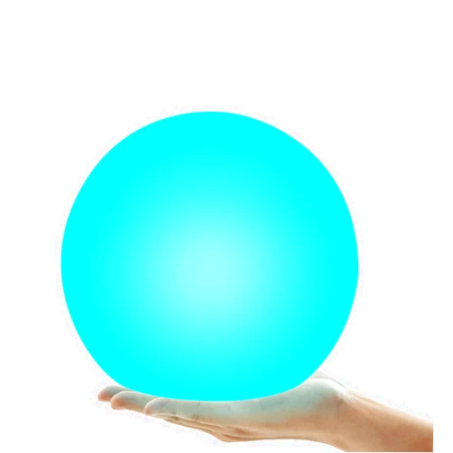 WISEAL Waterproof 6-Inch LED Floating Pool Lights, Rechargeable Orb Night Light for Kids, 16 RGBW Color-Changing Light Up Ball, Hot Tub Lights, Pool Accessories, Remote Control (1Pack)