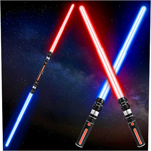 Holipardy Christmas Lightsabers Toy 12 Colors Doubled-Blade Dueling Swords 2 in 1 Light Sabers for Kids Birthday Xmas Gift Cosplay Party Present Movie Fans Toys