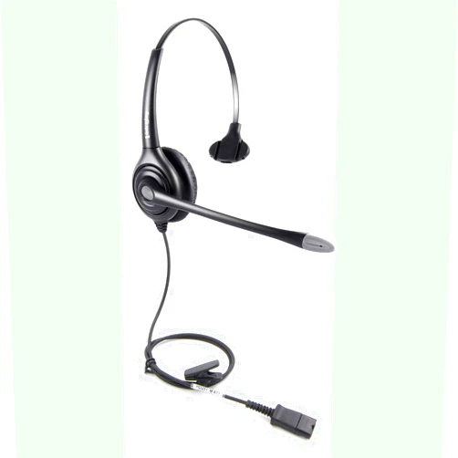 VoiceJoy Monaural Headset with Noise Cancelling Microphone with QD (Quick Disconnect),Compatible and Plantronics QD Quick Disconnect Connector