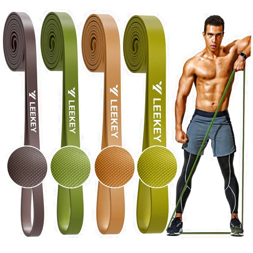 LEEKEY Resistance Bands, Exercise Bands Pull Up Assist Bands - Workout Bands Set - Mobility Band Powerlifting Bands for Men and Women Fitness Training, Physical Therapy,Home Workouts