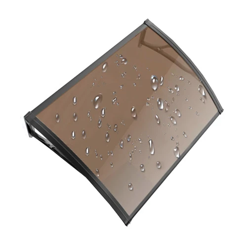 FISHAW Window Rain Canopy, Door Awning, Outdoor Polycarbonate Cover for Porch, Patio, Window, UV Rain Snow Protection