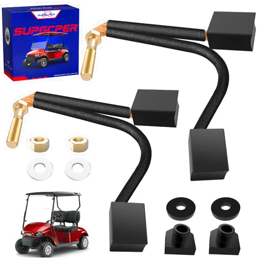 SUPGCPER Golf Cart ADC Motor Brush Kit for Club Car & EZGO TXT 1997-2009 Electric, Durable Replacement for Enhanced Performance, Club Car ADC Motor Brush Kit OEM Replace# 73120G25 102186201 102187101