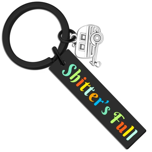 Isiyu Shtter's Full Funny Keychain Gifts Happy Travel RV Camper Accessories Travel Gifts for Women Men Camper Accessories