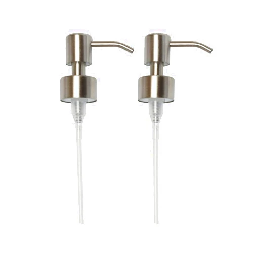 Kapitan Soap Dispenser Pump Head Replacement Spare for Standard 28/400 (26 mm - 28mm / 1.02 in-1.10 in) Neck Size, Stainless Steel Brushed Finish