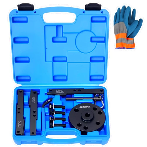 GEAROLL 3163021 Cam Timing Tool Kit, 3163530 Engine Brake Adjustment Tool 7MM, Compatible with Cummins ISX QSX X15 Engine with 4/5/6/7 Degree Wedge Cam Gear Puller Crank Pin, Replace 3163020 3163069