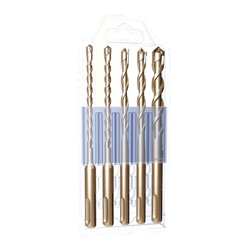 YOSIGHT 5Pcs Concrete Drill Bit Set - SDS-Plus Cross-Type Rotary Hammer Drill Bits Carbide-Tipped Drill Bits - Tools for Concrete Brick Cement Stone Masonry (3/16
