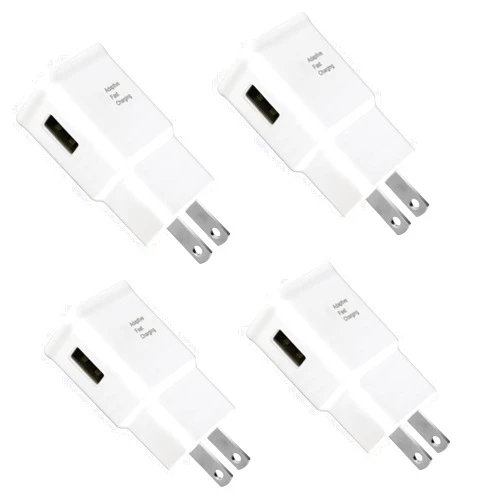 DiHines Adaptive Fast Charging USB Wall Charger Adapter Compatible Samsung Galaxy S21 S20 S10 S6 S7 S8 S9 / Edge/Plus/Active, Note 5 8, Note 9, Note 10, LG Quick Charge, Android Phone Travel Plug