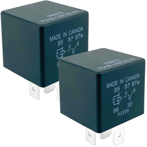 Sonzrod 2-Pack P6STD FOAB-14B192-AA Relay 12V 40A 5-Pin SPDT Automotive Fuel Pump Starter Relay Compatible with Ford F-150, Explorer, Expedition, Transit (2010-2018) - Fixes Power Failure & Ignition Issues